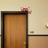 Christmas Door Frame Decoration Santa Claus Wooden Elk Xmas Party Decor Ornament Home Window Crafts Home New Year Gifts 2025 New
