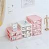Desktop Cosmetic Storage Box Organizer Drawer Office Storage Rack Stationery Desk Pen Holder Bunny Drawer Organizer Cute Kawaii