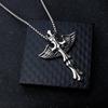 Wings Pendant Men's Accessories Punk Necklace Cross Accessories Angel ,A Gift for My Boyfriend