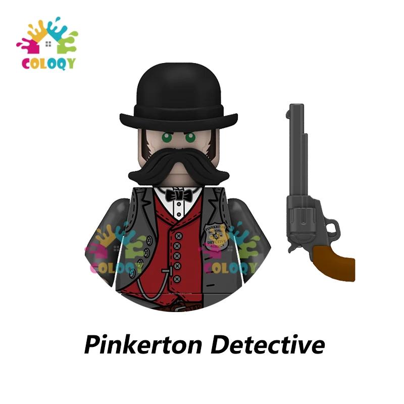 Детский конструктор «Американский ковбой», 4 стороны, с напечатанными миниатюрными фигурками. Игрушки для детей, подарки на день рождения.