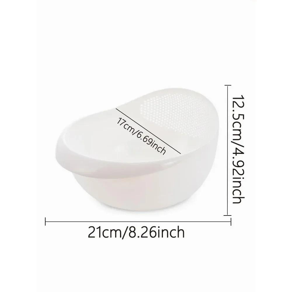 1PC-Silicone Multi-purpose Rice Drainage Basket and Fruit and Vegetable Drainage Sieve Kitchen Tool Kitchen Gadgets Accessories