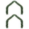 Christmas Garland 2 pcs Green 20 m PVC