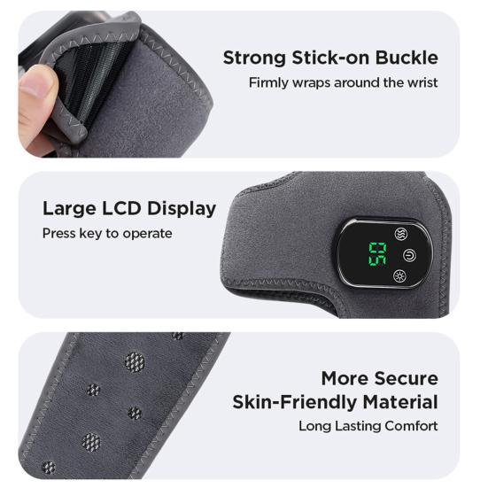 3-in-1 Foot Massager with 5 Heat Levels Portable Rechargeable Cordless Heated