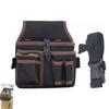 Roczential Waist Tool Canvas High Work Waist Bag with Detachable 600D Oxford Large Compact For Field Electrical Construction Electrician's Bag, Case,