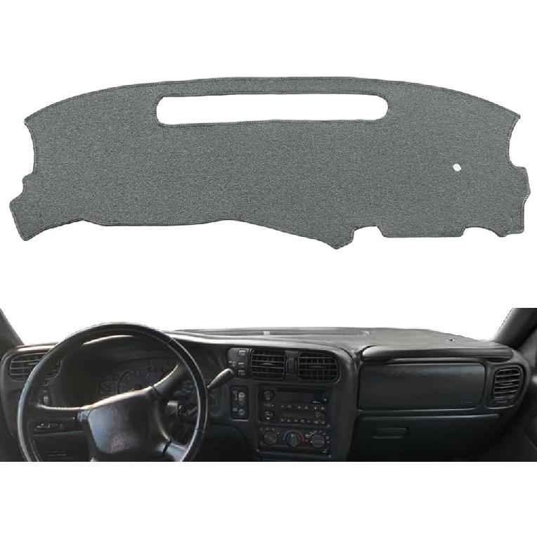 Dash Cover  Fit For Chevy Chevrolet S10 Blazer/GMC Jimmy Sonoma Envoy/Olds Oldsmobile Bravada/Isuzu Hombre,Dashboard Cover Mat Carpet Pad(Charcoal