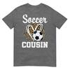 Soccer Cousin Leopard Heart Tshirt