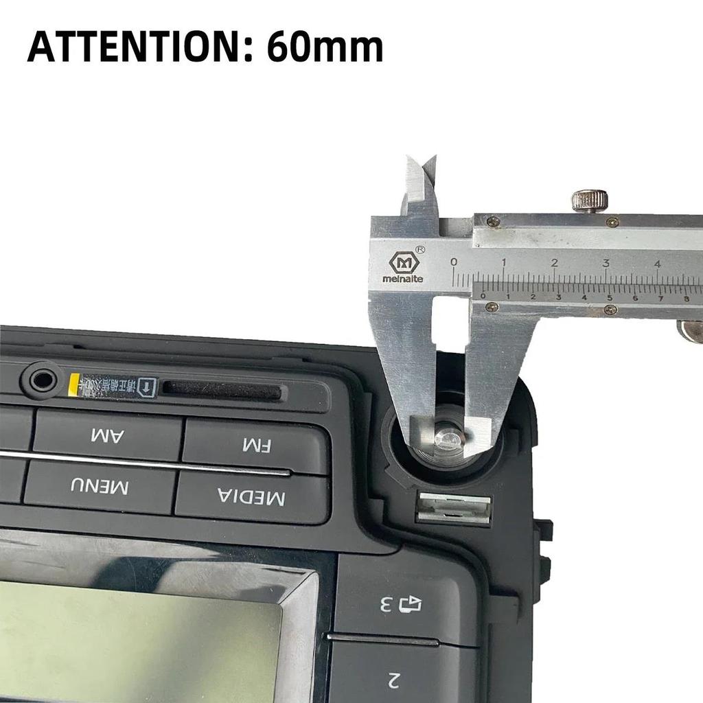 x1/x2 For VW Polo 5 6R Golf 6 Jetta A6 Bora Skoda Octavia Fabia 2 RCN210 Radio Control Rotary Knob Screen Switch Button Cover