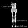 Sex Clothes Women's Hollow Stockings Tight Net Clothes One-piece Open Gear Adjustable Shoulder Straps