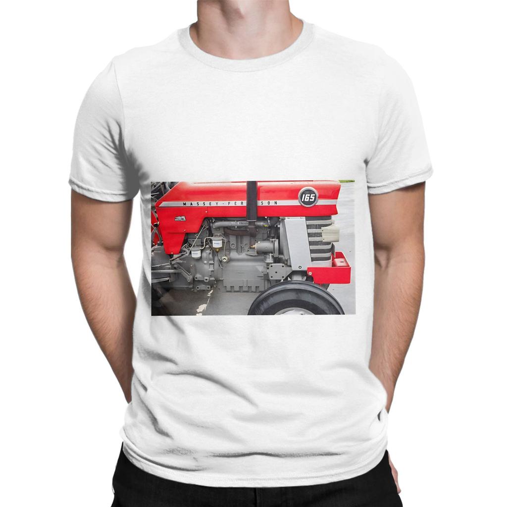 Restored Vintage Massey Ferguson 165 Graphic Funny 100 Cotton TShirt Massey Ferguson Tees Tops For Unisex