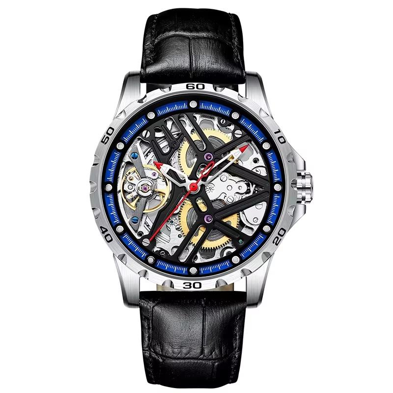 high-end brand AILANG Fashion Skeleton Mechanical Watches Automatic Watch Waterproof Hollow Tourbillon Wristwatch orologio uomo