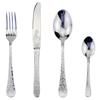 Fantastic Oriental Style Embossed Flower Pattern 4 in 1Cutlery Set Stainless Steel Artistic Floral Dinnerware Utensils For Home4