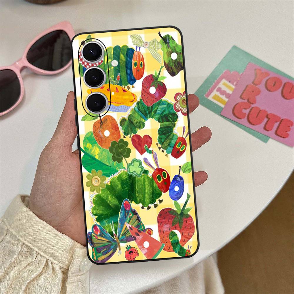 Чехол для телефона 'Очень голодная гусеница' для Samsung S 24 Fe 25 Ultra Plus 20 Lite 21 30 22 23 24 22 Ultra 5G Fundas