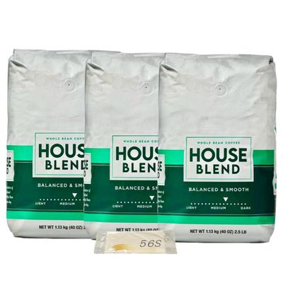 Кофейные зерна Costco Kirkland House Blend Coffee 1130 г, стандартный набор из 3 шт.