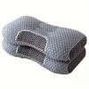 1/2pc Cervical Pillow for Neck Pain Relief, Back and Stomach Sleepers with Breathable Pillowcase, Ergonomic Orthopedic Neck Support Pillow