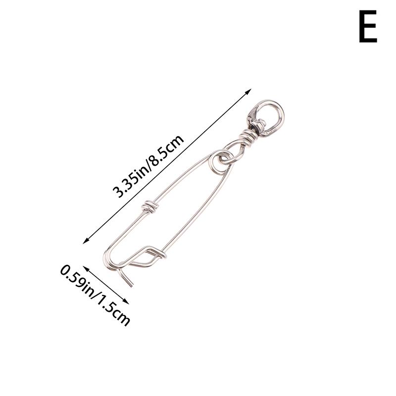 1 шт. Кольцо из нержавеющей стали Зажим для ловли тунца Застежка с вертлюжным кольцом Соединитель для подводной охоты Ловля на ярус Аксессуары