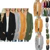 Warm And Chunky Knit Women Cardigan Sleeve Casual Sweater Outwear