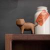 Винтажная Глазурованная Керамическая Фигурка Кошки для Чайной Церемонии Аксессуар для Набора Чая Ганфу Выращиваемое Украшение Подарок