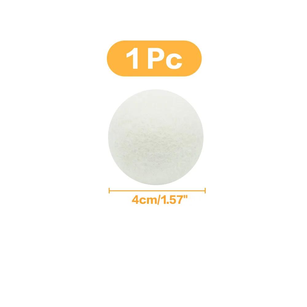 1/3/6Pcs Wool Dryer Balls Reusable Natural Fabric Softener Laundry Washing Machine Accessories Home  4/5/6cm Fleece Dryer Balls