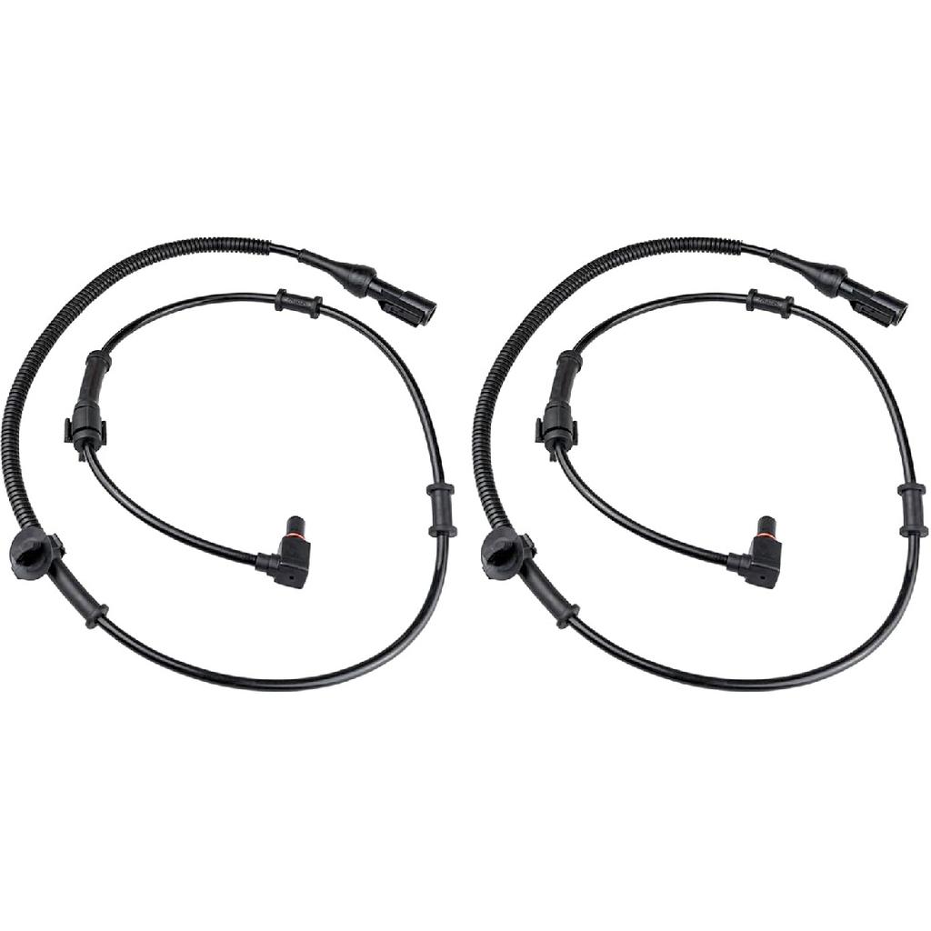 Front ABS Wheel Speed Sensor Left Right Fit For 4WD 1999 2000 2001 2002 2003 2004 Ford F250 F350 F450 F550 Super Duty Truck, Ford Excursion, Driver