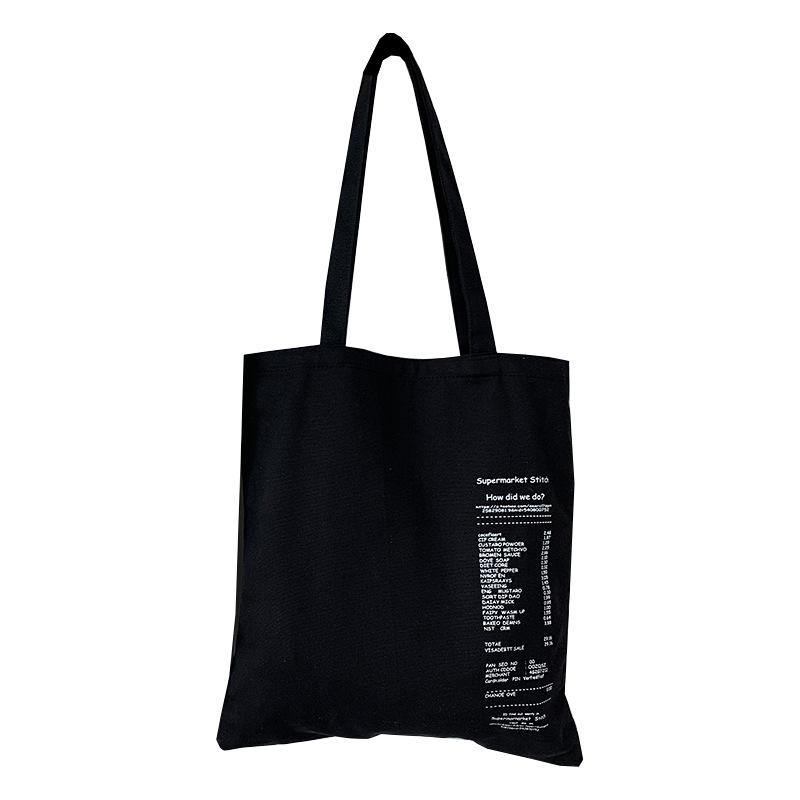 Холщовая сумка Простая сумка через плечо с буквами Модная женская сумка через плечо Сумка Tide College Student Тканевая сумка