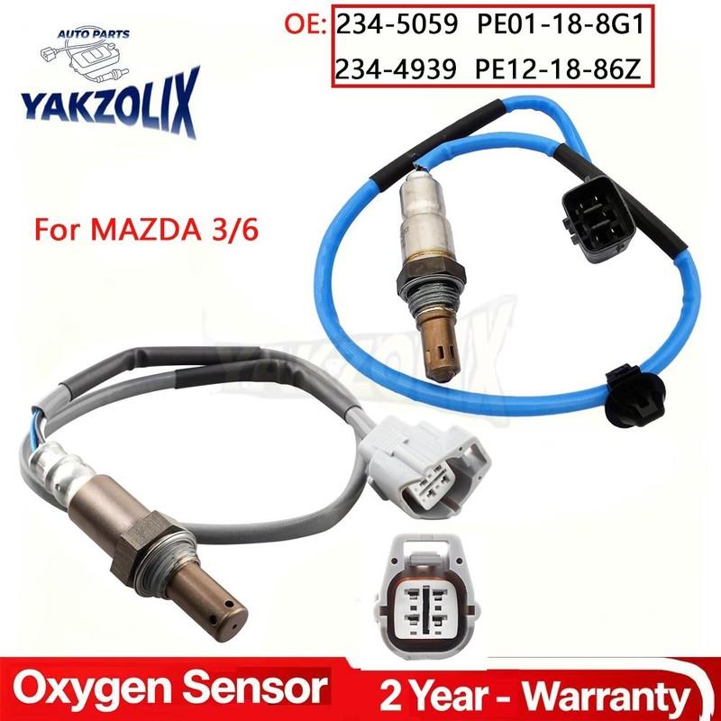 2 Pcs O2 Oxygen Sensor for Mazda 3 2014 2015 2016 2017 2018 2.0L 2.5L Mazda 6 2014- 2.5L Up Downstream 234-5059 234-4939