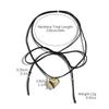 Necklace for Women Black Bow Heart Necklace Sweet Cool Exaggerated Heart Pendant Necklace Tie Necklace Collarbone Chain Choker Elegant Necklace