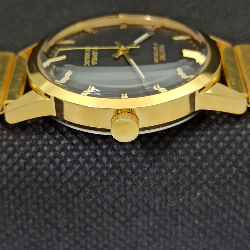 ВИНТАЖНЫЕ МУЖСКИЕ ЧАСЫ MONTINE OF SWITZERLAND 17J INCABLOC С ЗОЛОТЫМ ПОКРЫТИЕМ a285401-1
