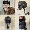 Motorcycle Skull Helmet Holder Rack Wall Mount Helmet Hat Storage Rack Resin