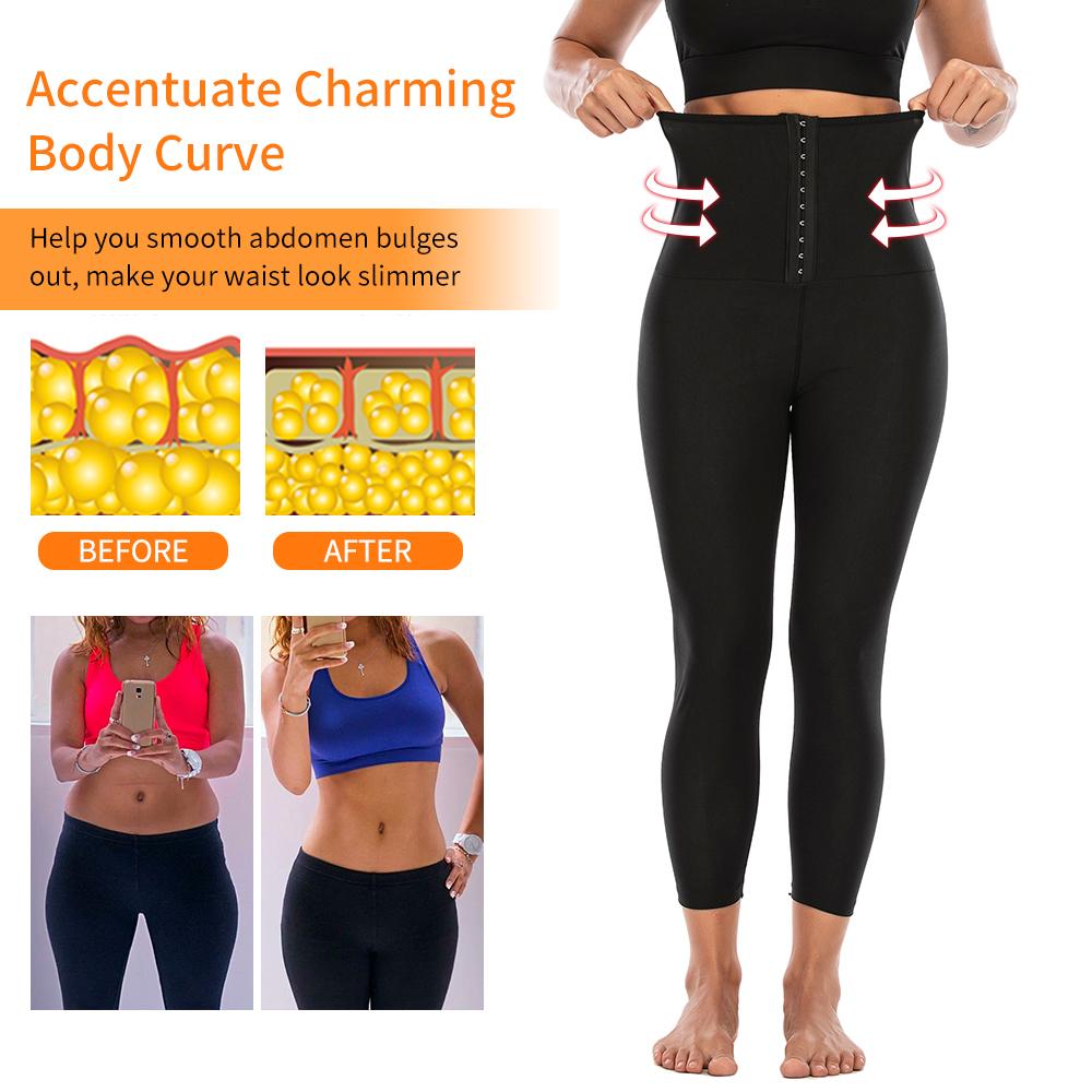 Женские термошорты для похудения, леггинсы для тренировок с контролем живота, бодишейпер, тренировочные брюки для сауны