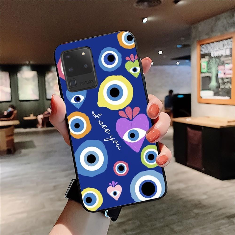 Смешной турецкий синий амулет от сглаза Чехол для телефона для Samsung S 9 10 20 21 22 23 30 23plus lite Ultra FE S10lite Чехлы