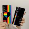 LGBT Rainbow Gay Lesbian Phone Case For Samsung S24 S23 Ultra S22 S20 Plus S21 FE Clear Cases Cover Galaxy S24Ultra S235G Fundas