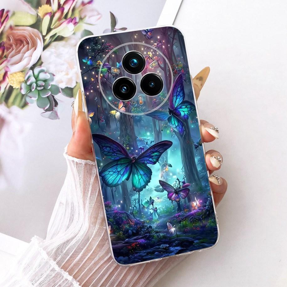 Чехол для Realme 14 Pro Plus RMX5051 Новый Стильный Цветочный Мягкий Силиконовый Защитный Чехол для Realme 14 Pro 5G RMX5056 14Pro+ Fundas