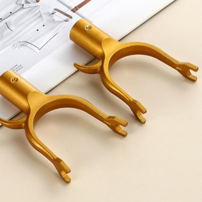 Вешалка для одежды из алюминиевого сплава, прочные аксессуары для дома, вилка для подвешивания белья