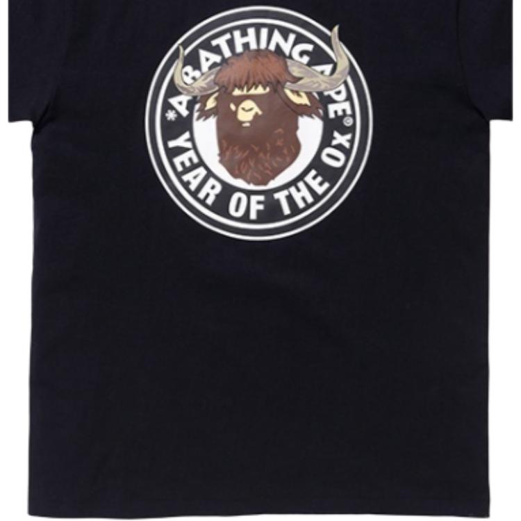 A BATHING APE T-Shirts Men's Crew Neck Moderate 0ZXTEM1100X1G