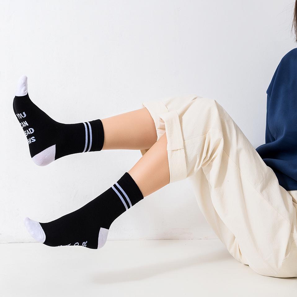 1 Pairs Women Socks Cotton Sock Novel Style Meias Comfortable Floor Socks Funny Wine Theme Socquette