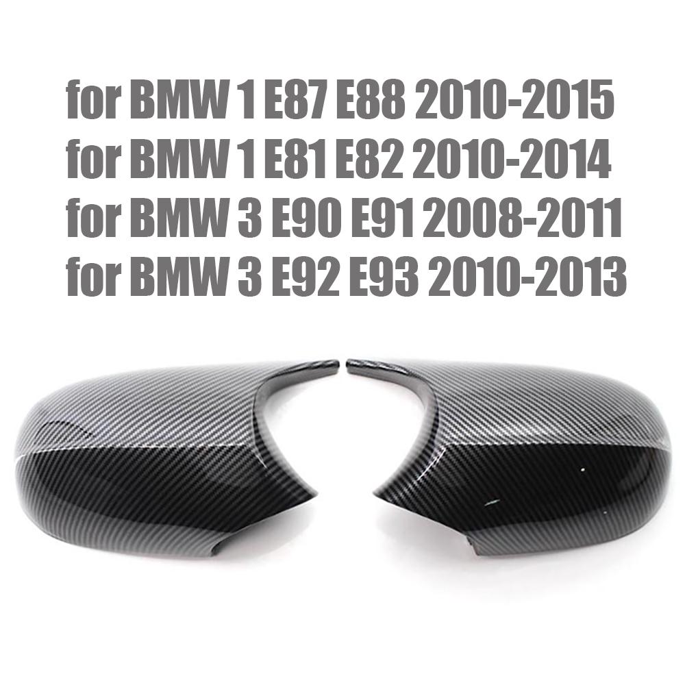 Replacement Rearview Side Mirror Covers Cap For BMW E90 E91 E92 E93 E81 E87 E82 E88 3 1 Series M Accessories Carbon Fiber Gloss