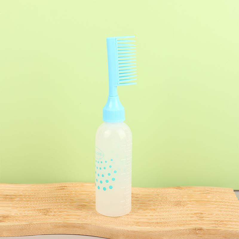 Scalp Potion Oil Applicator Bottle Comb, Hairdressing Shampoo Bottle, Hair Dye, Refillable Hair Coloring, Styling Tools