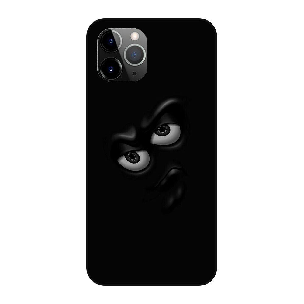 3D смешное лицо iPhone 12 13 Pro Mini Max Tous Les черный бампер 3D футляр для мобильного телефона 13 Pro Max Capa