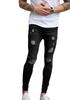 Petit De Distressed Jeans Tactical Pants Denim Trekking Pants Sweatpants Boomerang Pants Sweatpants Rider Pants Size 03 Français Men's D-2 (Black, L)