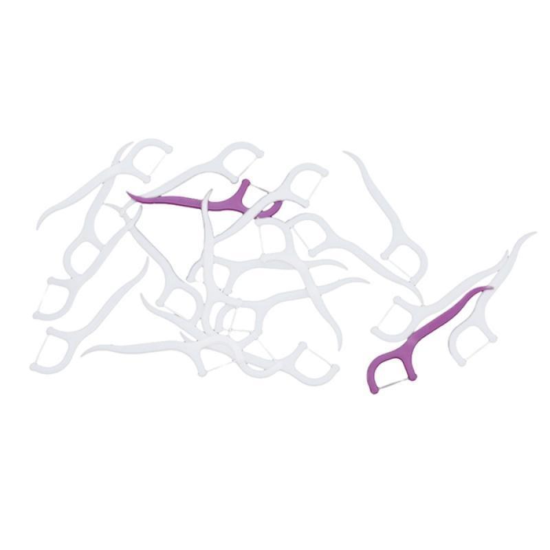 Disposable Bag Floss Polymer Fine Sliding Floss Stick Oral Care Plastic High Tension Interdental Brush Line Pick