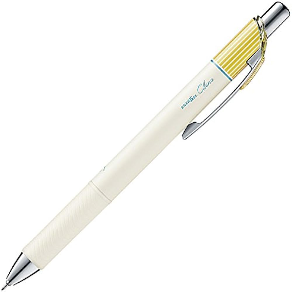 Шариковая ручка Pentel Гелевые чернила Гель Crena 0,3 мм Мимозово-желтый корпус BLN73LG-A Черный 10