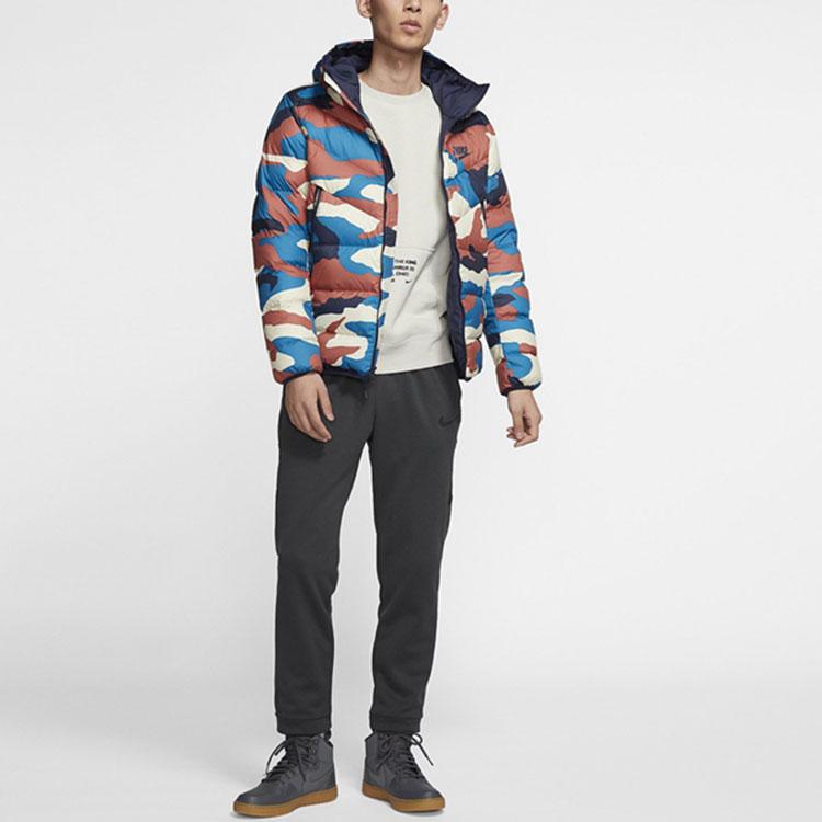Nike Camouflage Casual Sports Print Down Jacket Men Outerwear BV4764-744
