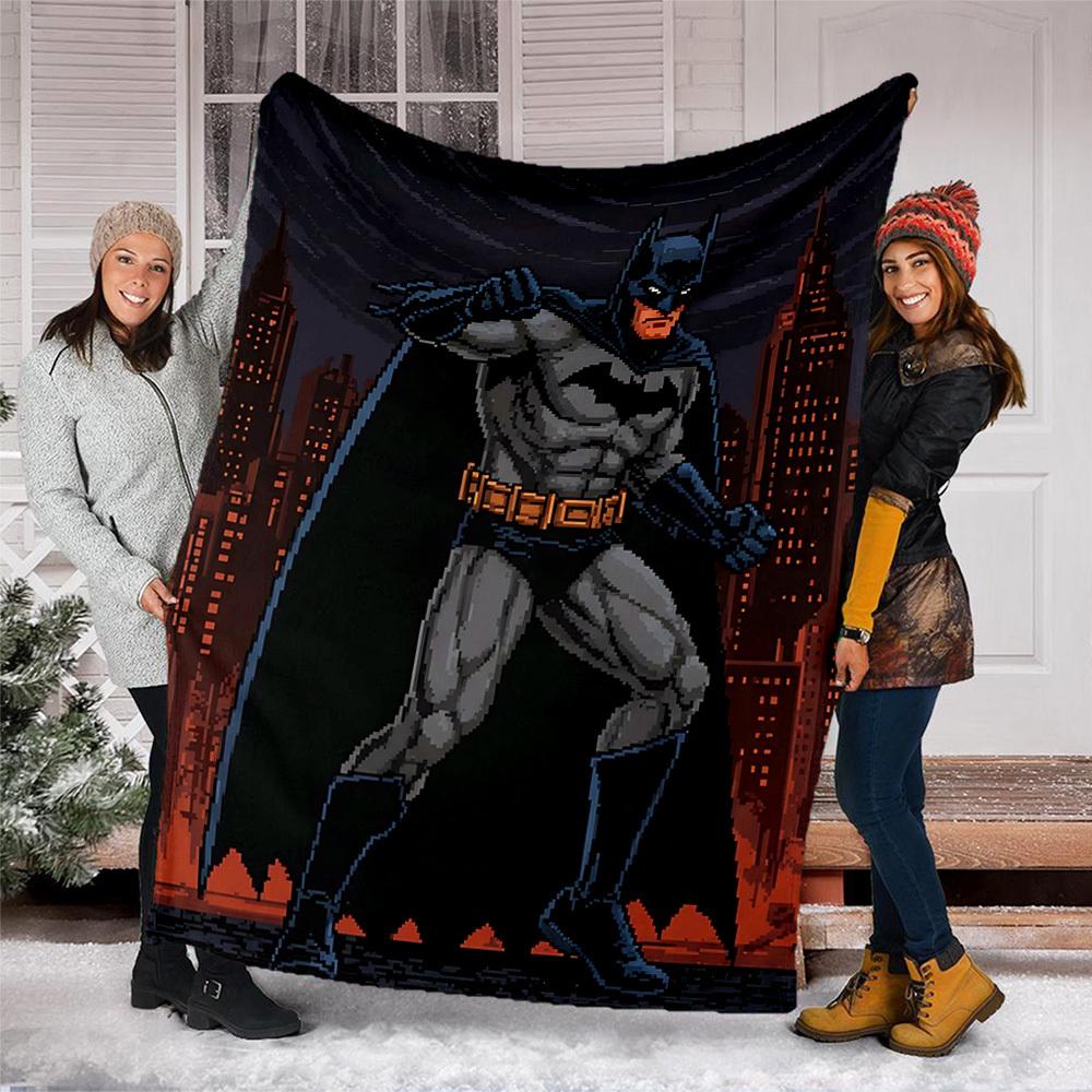 1 шт. Фланелевое одеяло Бэтмен для улицы, мягкое, легкое и теплое, для дивана, офиса