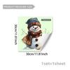 Glow-in-the-Dark Christmas Wall Sticker Multicolor Self-Adhesive Toilet Decals Easy Apply Cartoon Santa Snowman Deer
