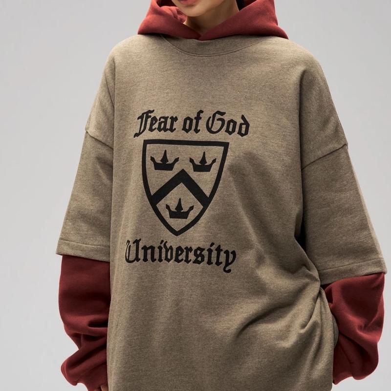 Fear of God Essentials Тяжелая футболка с круглым вырезом Хизер Серый Мужские Топы 125HO242001F