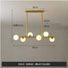 Dining Room Ceiling Chandelier Suspension Horizontal Glass Balls Chandeliers Kitchen Hanging Lamp Office Front Desk Lights
