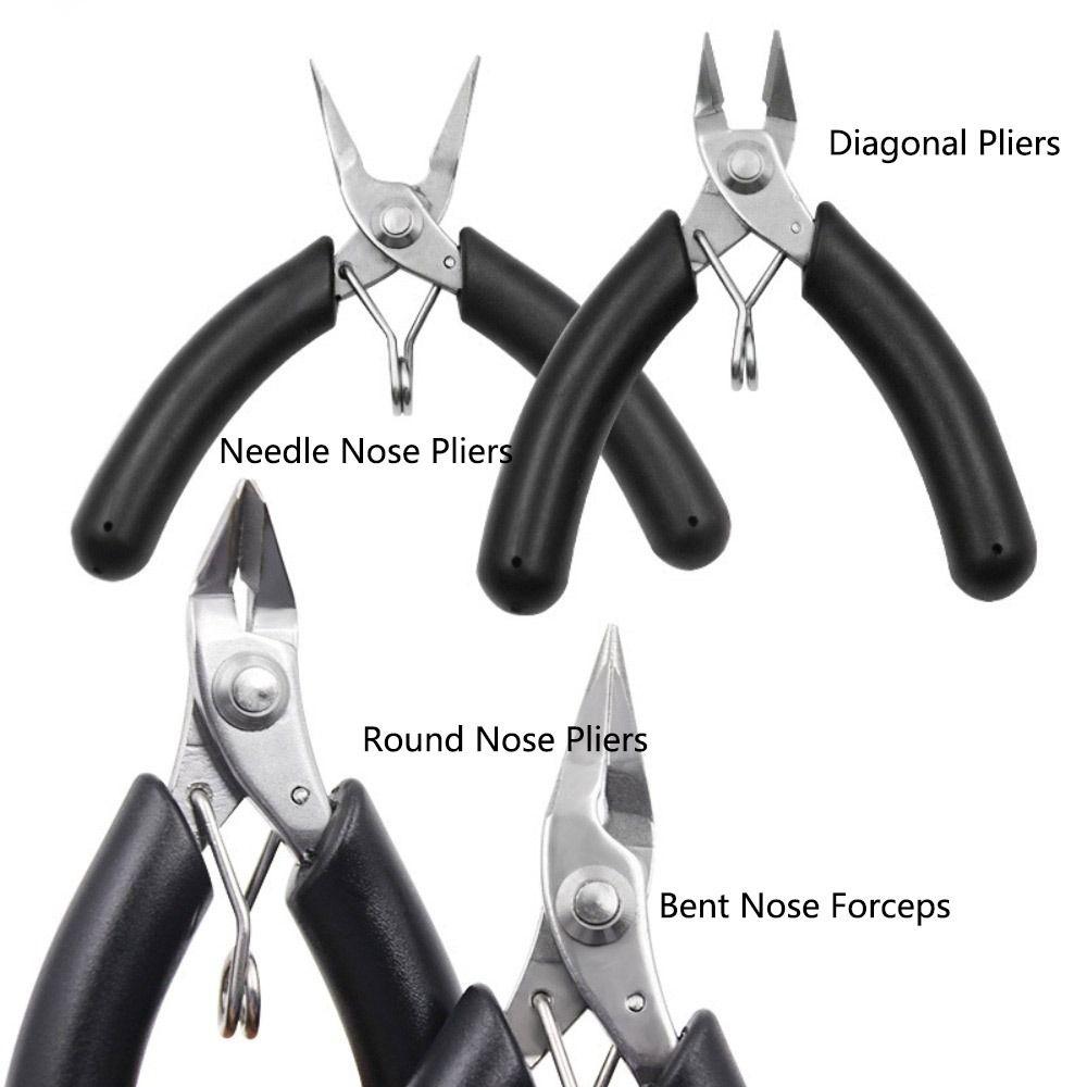 Steel Jewelry Pliers Trumpet Model Pliers Diagonal Pliers Nippers Toothless Sharp Nose Pliers