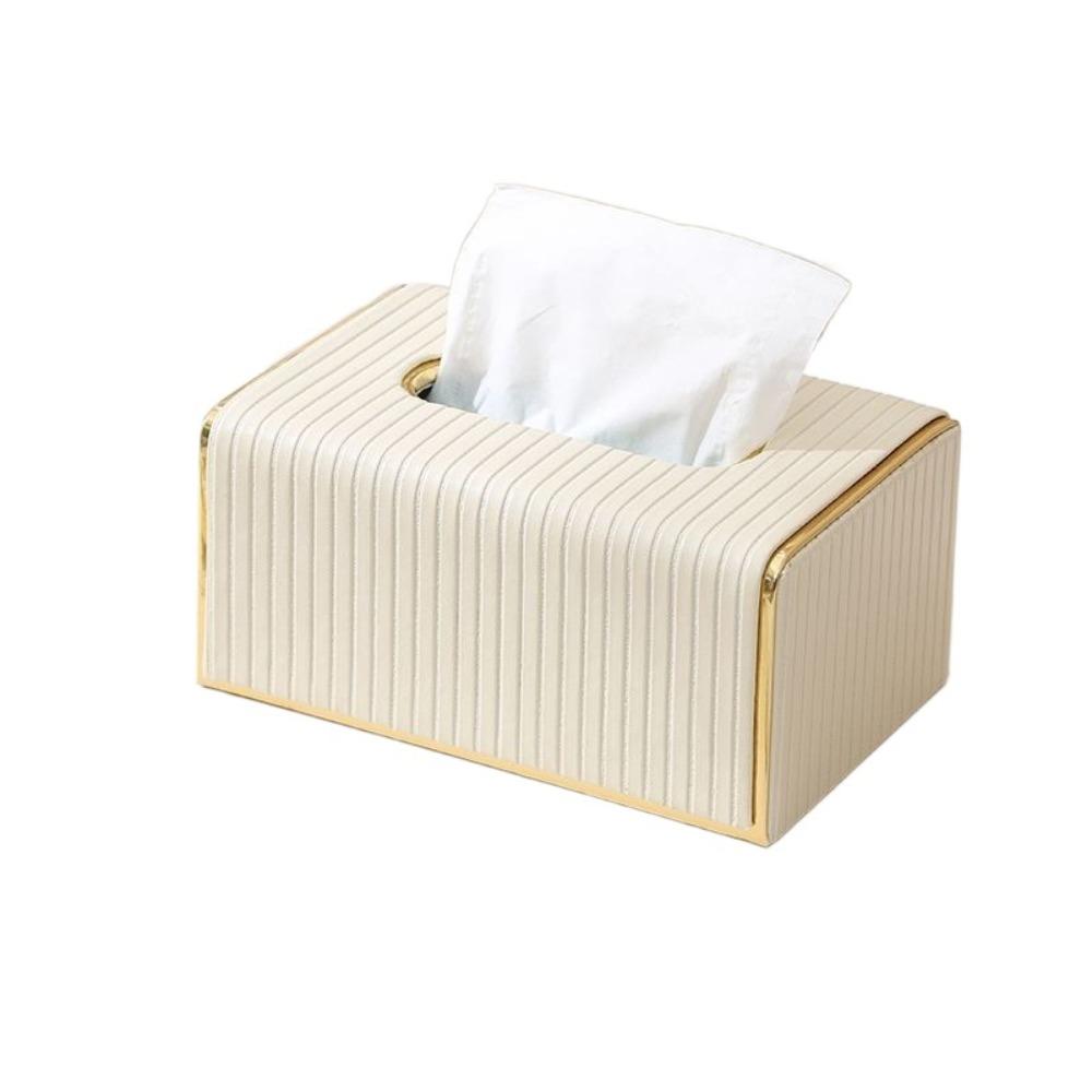 High Quality Streak Tissue Box Exquisite Paper Storage Container Modern Napkin Holder  Living Room