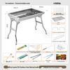 Portable Foldable Stainless Steel BBQ Grill