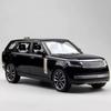 МояМашина 1:Модель автомобиля Land Rover Range Rover SV 2022 Масштаб 1:24 Металлическая литая модель - Черная версия Коллекционная фигурка